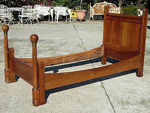 Walnut bed